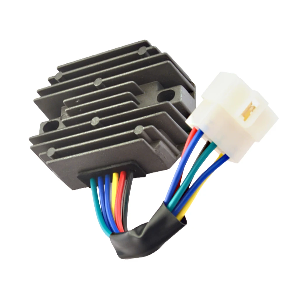 

6 Pin Motorcycle Voltage Regulator Rectifier 185530 for Kubota Grasshopper John Deere Tractor