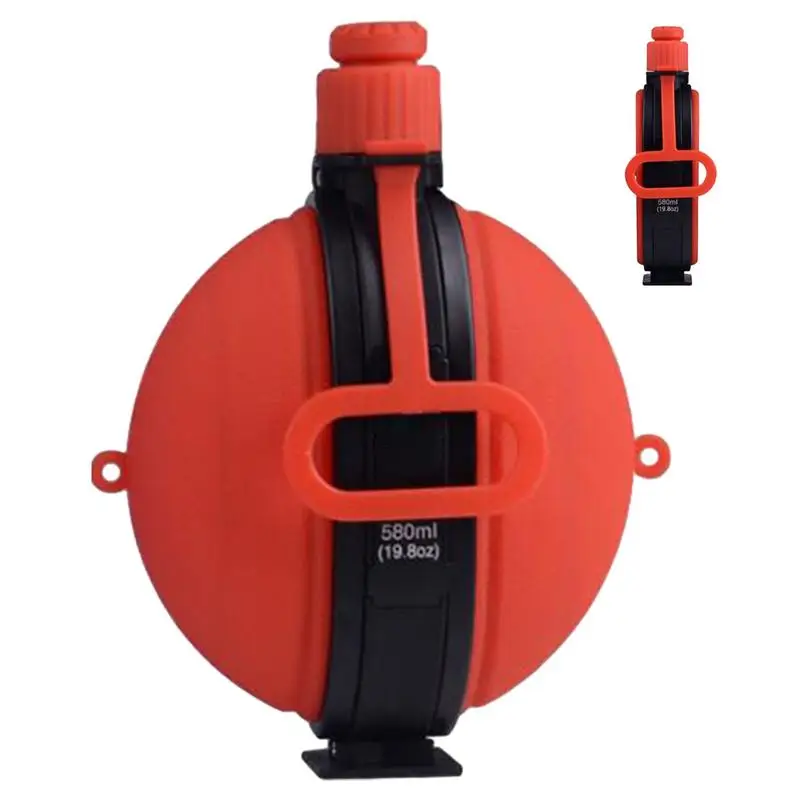 

Складная Силиконовая бутылка для воды, 580 мл, Спортивная бутылка с крышкой с компасом, для активного отдыха, путешествий, для кемпинга и пикника
