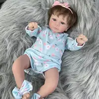 18Inch Already Finished Reborn Baby Doll Felicia Adorable Girl Lifelike Doll 3D Skin Tone Veins Doll Gift With Doll Accessories 5