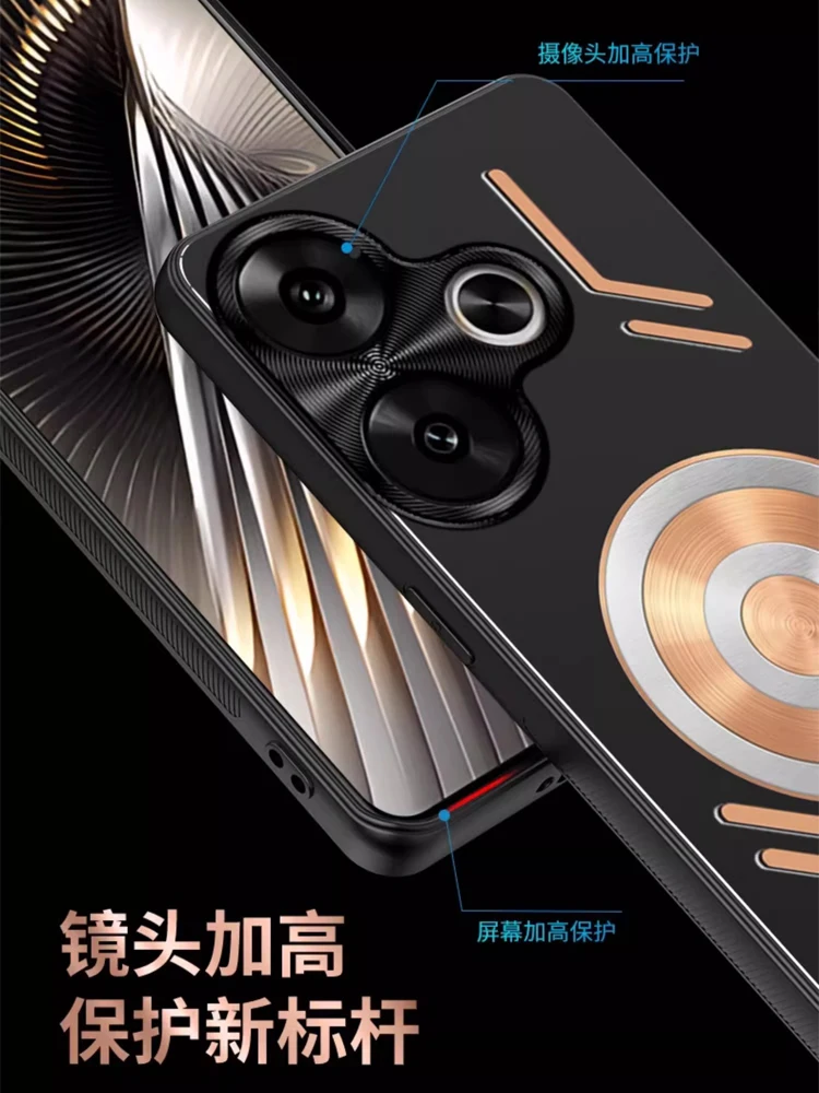 Sleek Aluminum Alloy Heat Dissipation Case with Graphene Cooling and Red Copper Metal Shockproof Protection