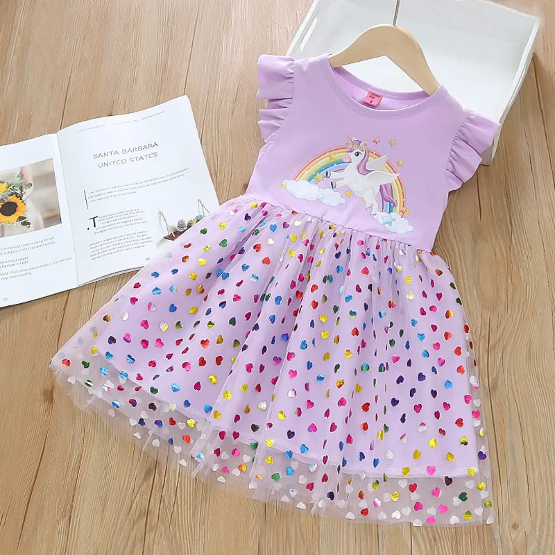 Baby Girls Dress Sleeveless Beach Dress Cotton 1-6T
