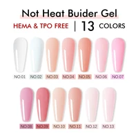 FZANEST 38g Gel dur pour extension d'ongles, sans HEMA ni TPO, durcisseur d'ongles UV LED sans chaleur, à retirer par trempage, pour salon et usage domestique 2