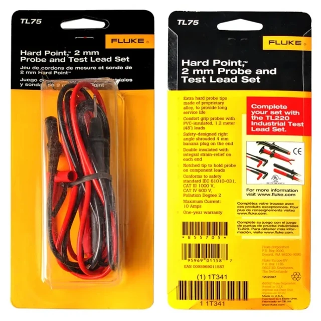 Fluke TL75 Hard Point Test Lead Set, 59 OFF