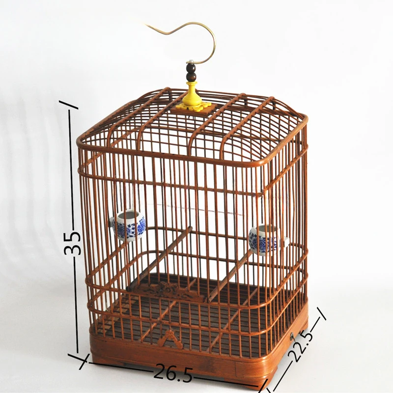 

Wooden Luxury House Bird Cages Parrot Portable Carrier Southe Park Bird Cages Small Breeding Cage Oiseau Birds Supplies