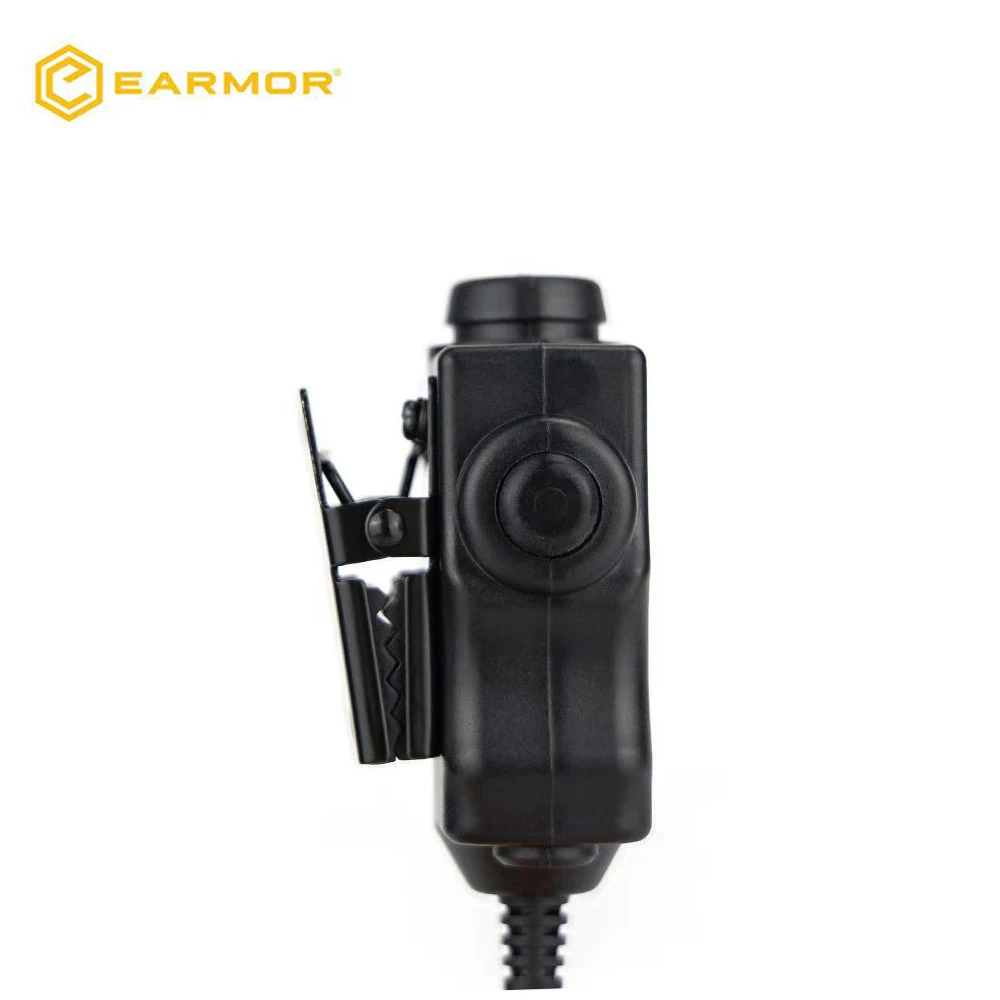 EARMOR Military Strategy PTT Suit Kenwood Baofeng PTT Interface Ejection Button Start Tactical Call Headphone Accessories