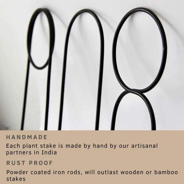 3 db/Beállított Gyakorlati Rohanásgátló Növényi Tartó Állvány Fém Időjárási Ellenállás Virág Függőleges Mászás Tét - Image 5