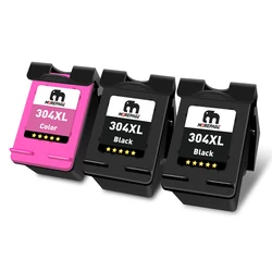 High - Yield Remanufactured Ink Cartridge by MorePage (3pcs)
