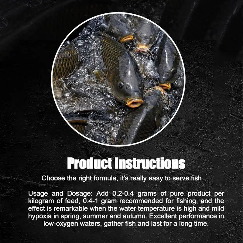 Fishing Lure Carp Fishing Bait 40g/70g DMPT Fish Lure Agent Crucian Carp Wild Fishing Silver Bighead Opening Agent Black Pit Fish Bait Additive Fishing Medicie