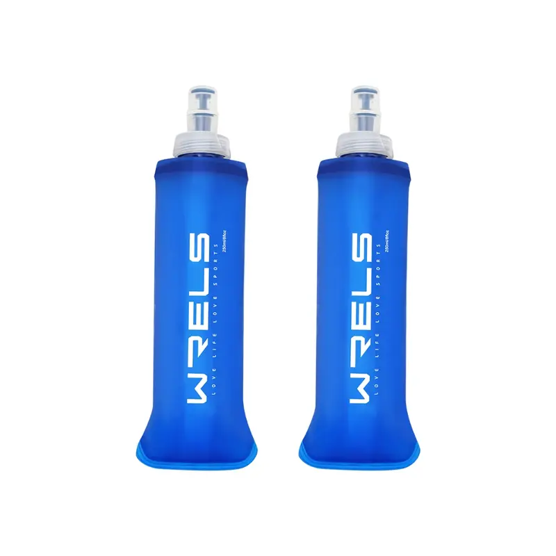 WRELS Folding Water Bottle TPU BPA-Free Collapsible Soft Flask Outdoor Sport Hiking Camping Running Portable Soft Water Bottle - Image 7