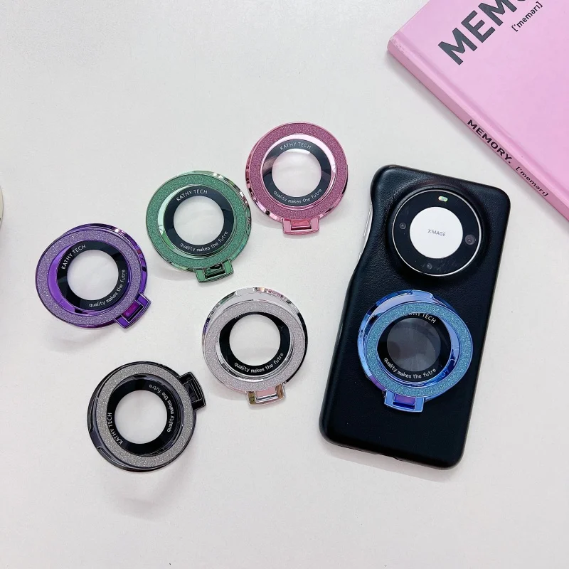 Sparkling Rotating Mirror Ring Grip Phone Holder