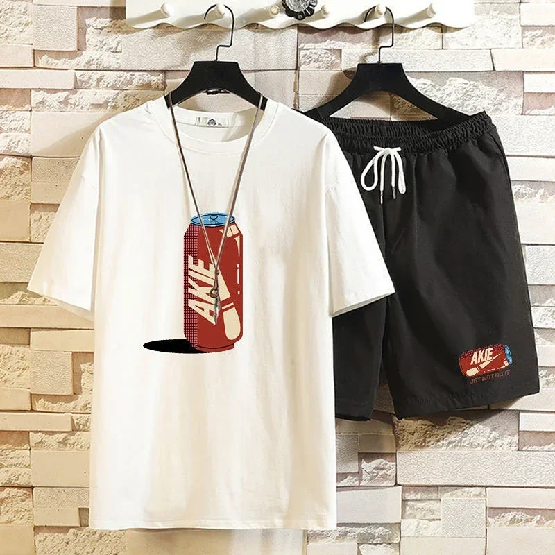 thumbnail image 1 of Camiseta estampada para hombre, ropa para hombre, chándal de gimnasio, conjuntos de pantalones cortos para correr, trajes deportivos holgados, top gráfico de alta calidad, tendencia elegante 2024, 1 of 4