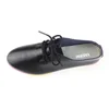 YAERNI  new lace-up leather women flat white shoes pointed toe plus size soft bottom leisure flat colorful shoes woman 3