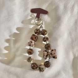 Leopard Print Bow Beaded Bracelet - Trendy Chic Accessory (1pc)