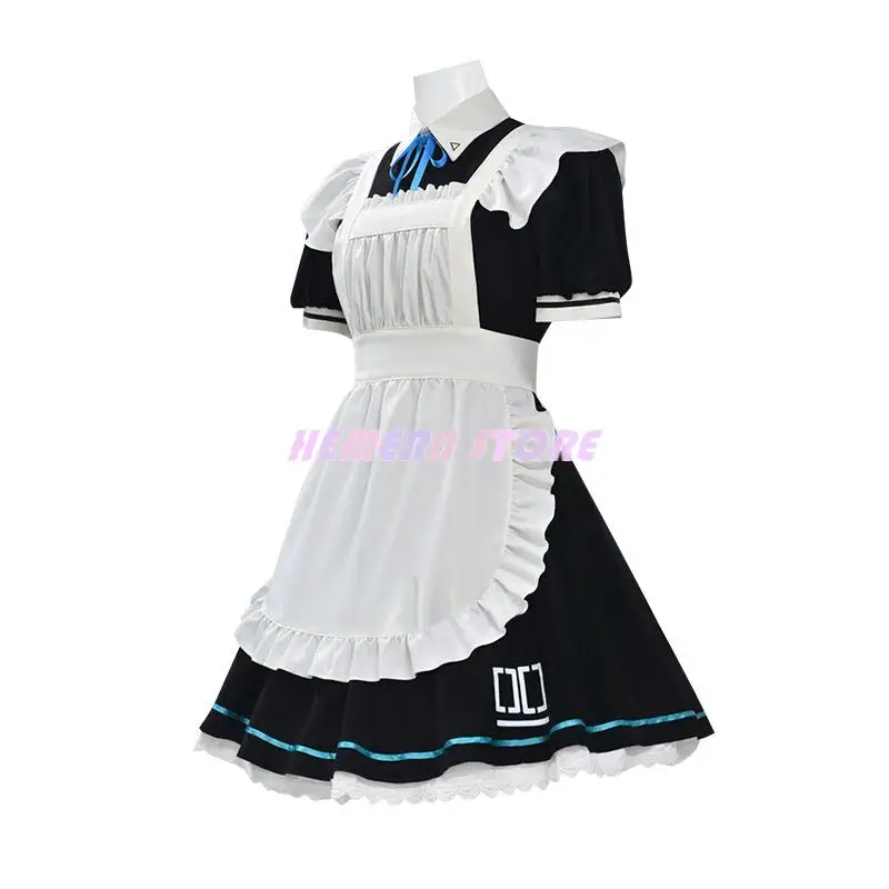 Game Blue Archive Anime Tendou Arisu Cosplay Costume Wig French Maid Lolita Skirt Woman Kawaii Sexy Carnival Halloween Suit