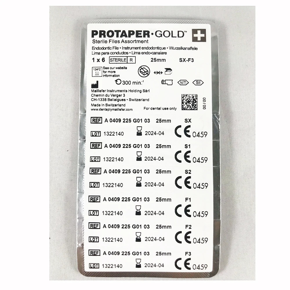 10PKS Dental Protaper Gold Rotary Instrument Heat Activation Flexible Engine Files For Root Canal Tool Dentistry Material 3