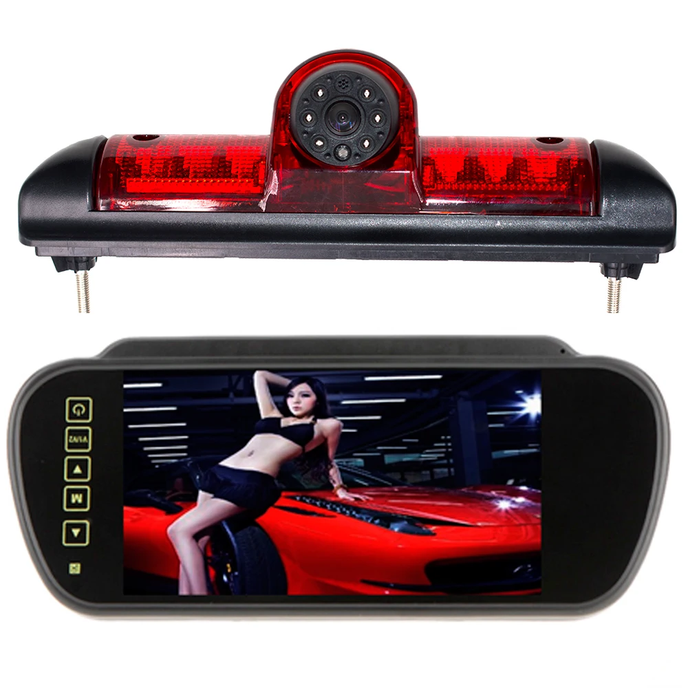 

Parking CCD Car Rear View Camera Brake Light Reverse Camera For Citroen JUMPER III FIAT DUCATO X250 Peugeot BOXER III LED Light