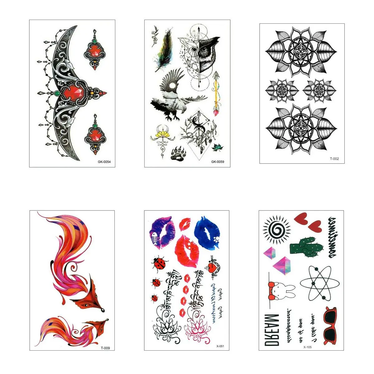 

6PCS/Lot Tatoos Tattoo Children Tattoos Tatoo Man Waterproof Men Temporary Fake Girls Sticker Tatu Temporaria Tatto Body Flash