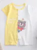 3 6 9 12 24 Months Infant Toddler Rompers Cotton Summer Baby Boys Thin Rompers Short Sleeve Newborn Cartoon Baby Girls Bodysuit 1