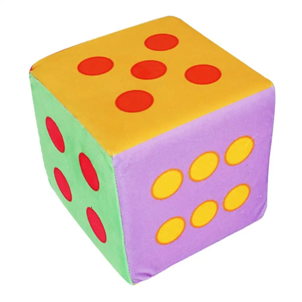 Rainbow Foam Dice Set Large 5.9 Inches Big Colorful 6 Sided Fun game dice dice set