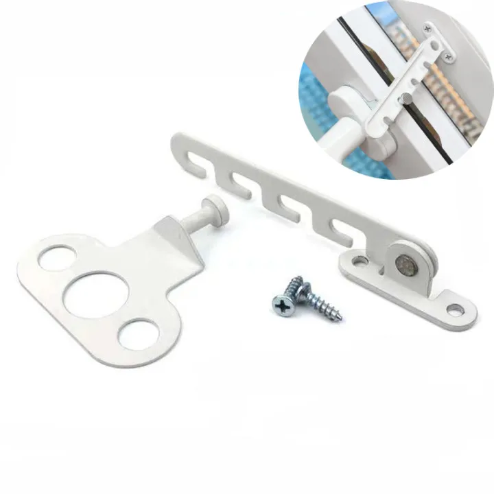 Plastic Steel Inward Opening Door And Window Stopper Window Position Stopper Retainer Child Safety Windproof Bracket Lock 1 Set window stopper window lock