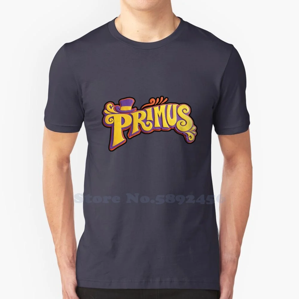 Primus Vintage Artwork 100% Cotone T-Shirt Uomo E Donna