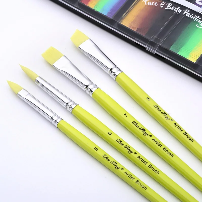 Pennelli per pittura del viso Set di strumenti per trucco per pittura del viso per bambini Pennelli per pittura del corpo - immagine 5