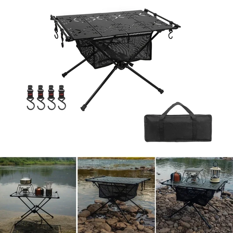 

Outdoor Ultralight Camping Table Portable Lightweight Folding Beachs Table Small Collapsible Table for Picnic BBQ
