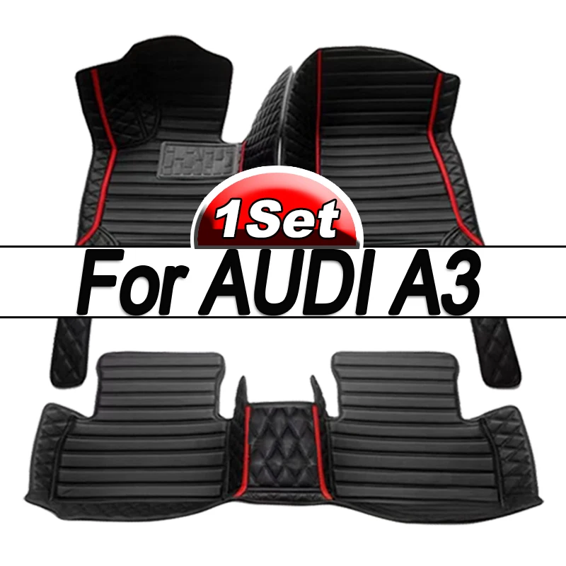 

For AUDI A3 Hatchback/Sportback 2013 2014 2015 2016 2017 2018 Car floor mats Custom foot Pads automobile carpet cover interior