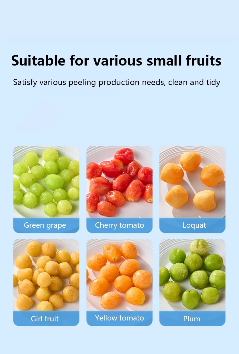 Automatic Electric Fruit Vegetable Peeler Machine For Home Kitchen Commercial Use Rechargeable Portable Grape Tomato Peeler Tool