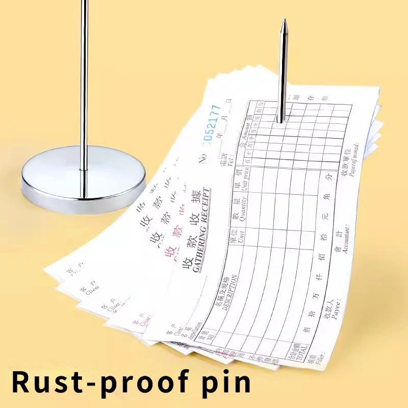 Bill Fork Desk receipt holder Ticket Paper Summons Fork Spike Stick for Restaurant Kitchen Check Spindle Ticket Stabber