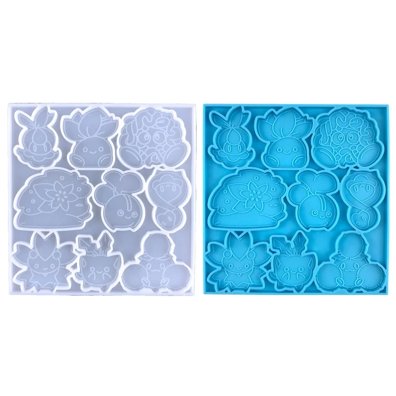 

Resin Silicone 3D Badge Mobile Phone Sticker Mold Baby Cartoon Animals Mold