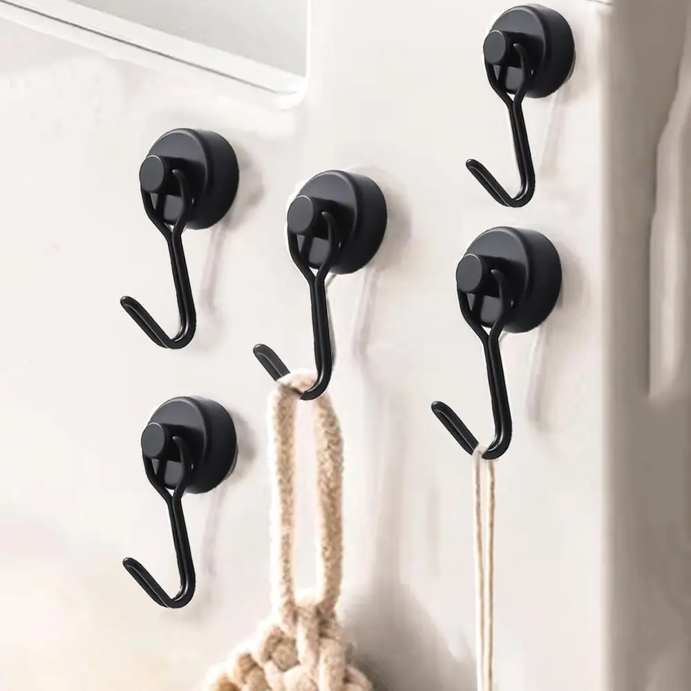 New Heavy Duty Magnetic Hooks Earth Magnets Extra Strong Magnetic Hanger with Hook Cruise Hook for Refrigerator Bathroom Bedroom