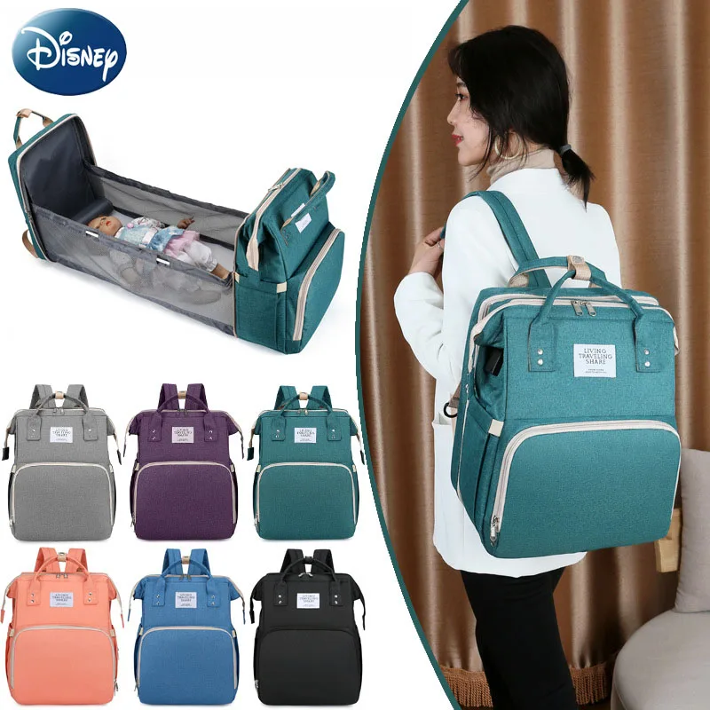 DisneyFoldingMommyBagLightweightPortableFoldingCribBedLarge