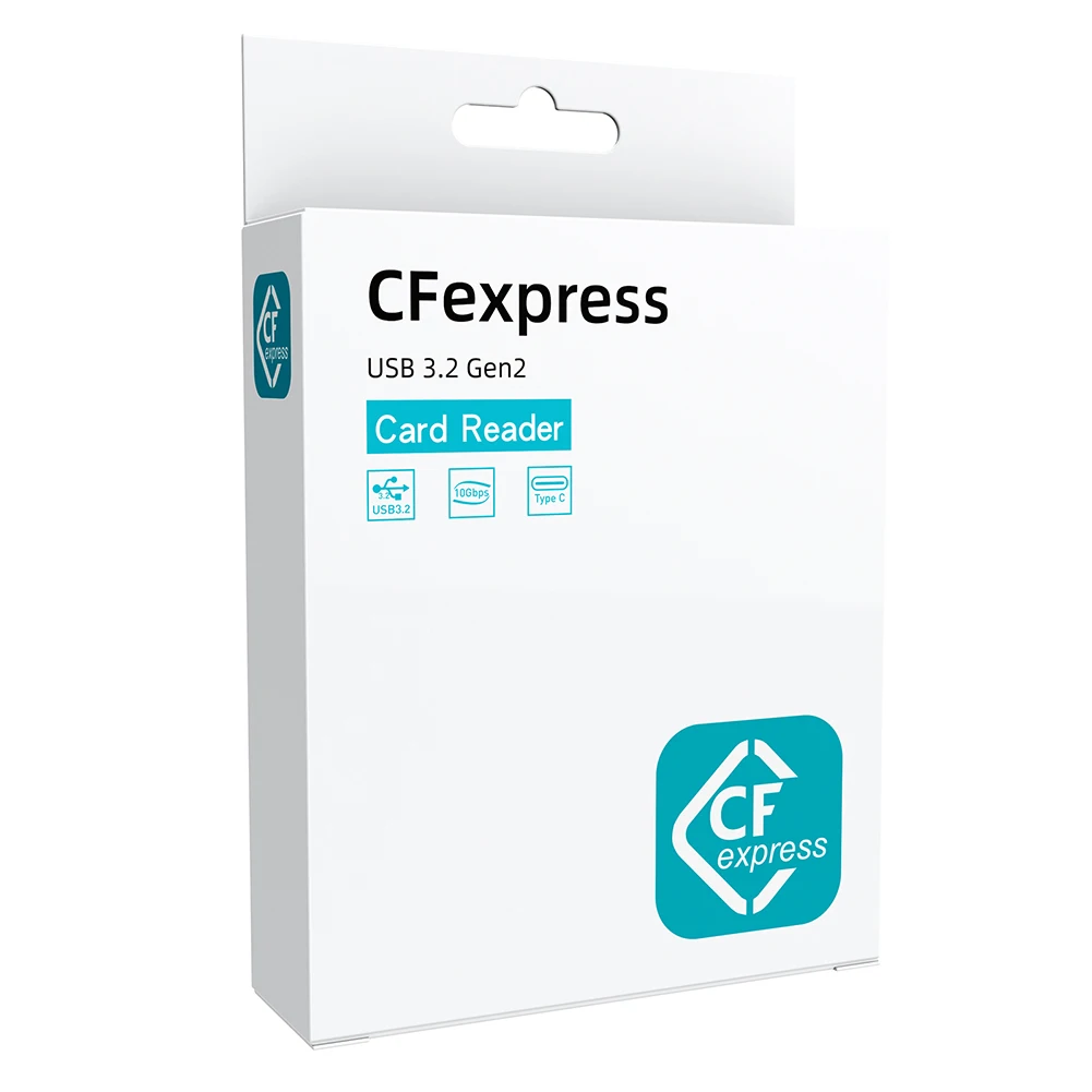 2 in 1 CFexpress Type B&SD Card Reader Portable CF Express Reader USB 3.2 10Gbps Dual-Slot USB C To C/A Cable For SLR