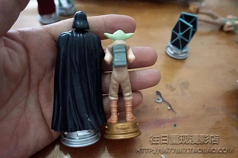 스타 워즈 전쟁 체스 R2-D2 C-3PO 대량 팩, 다스 베이더 스톰트루퍼 보바 펫 인형 선물, 장난감 모델, 애니메이션 피규어 수집 장식품