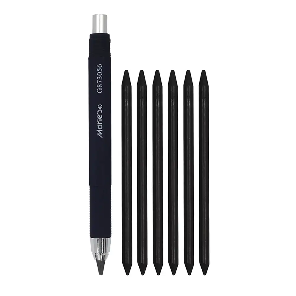 5.6mm Automatic Pencil Set with 4B Pencil Lead for Mechanical Pencil Sketch Drawing Pencil Artist Art Students School Supplies 6