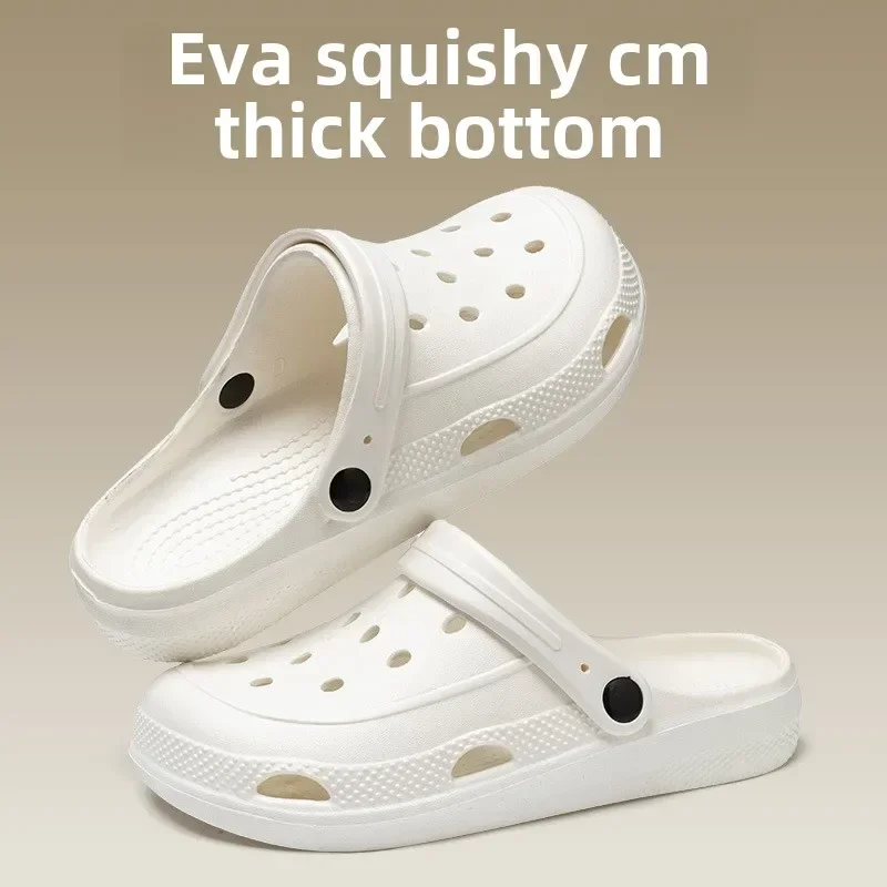 Clogs Women Sandals Summer Casual EVA Lightweight Outdoor Women Is Shoes Anti Slip Thick Sole Beach Slides Casual Garden Shoes 2