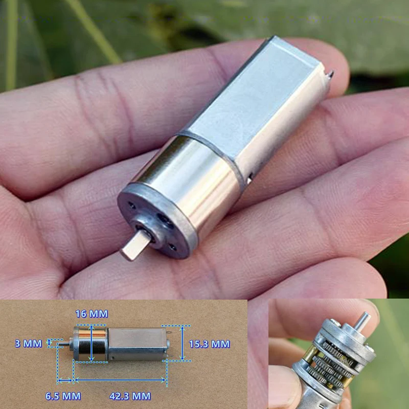 Dc 3V-6V 5V 58Rpm Slow Speed Mini 16Mm 050 Motoriduttore Full Metal Gearbox Motoriduttore D-Shaft Grande Coppia Robot Fai Da Te Smart Car Toy