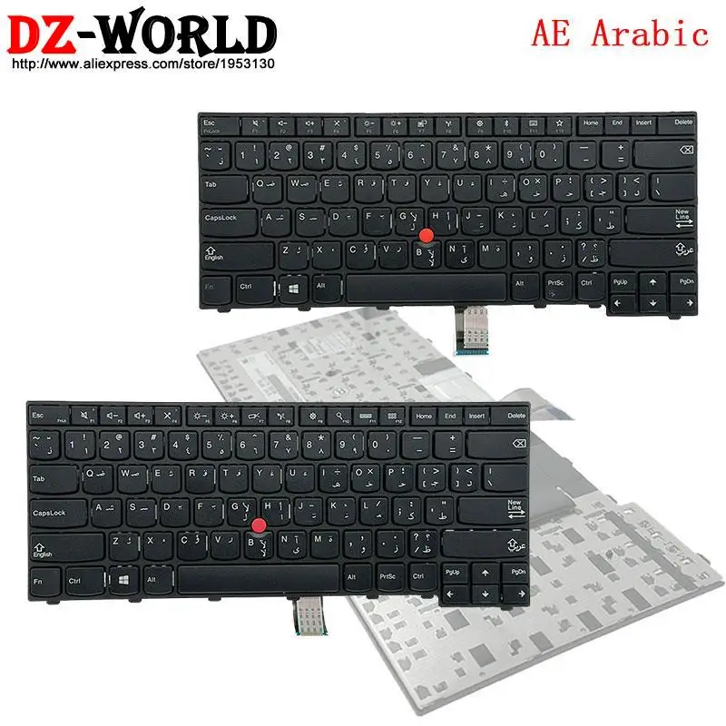 Teclado Árabe para Lenovo Thinkpad Ara L440 L450 L460 L470 T440 T440s T450s T450 T460 E431 E440 T440p 04y2731 04y0829 01en473
