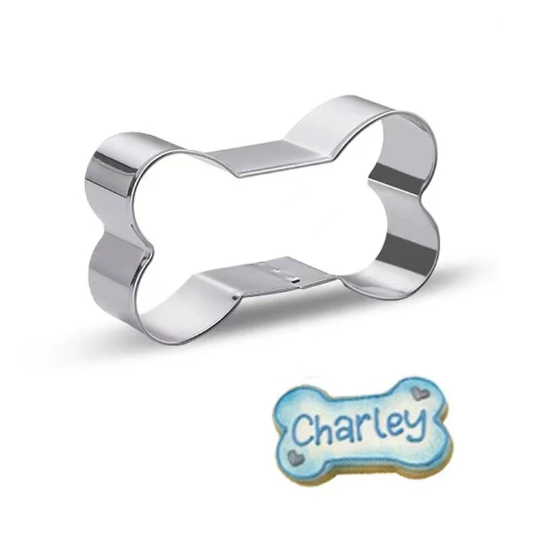 Description Picture 5 of itemDog Bone Cookie Cutter Mould Stainless Steel Dog Paw Dog Footprint Biscuit Mold Fondant Pastry Decor Baking Tools