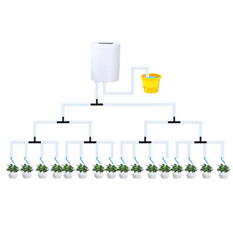 

2/4/8/16 Head Automatic Watering Pump Controller Flowers Plants Home Sprinkler Drip Irrigation Device Pump Timer System Garden