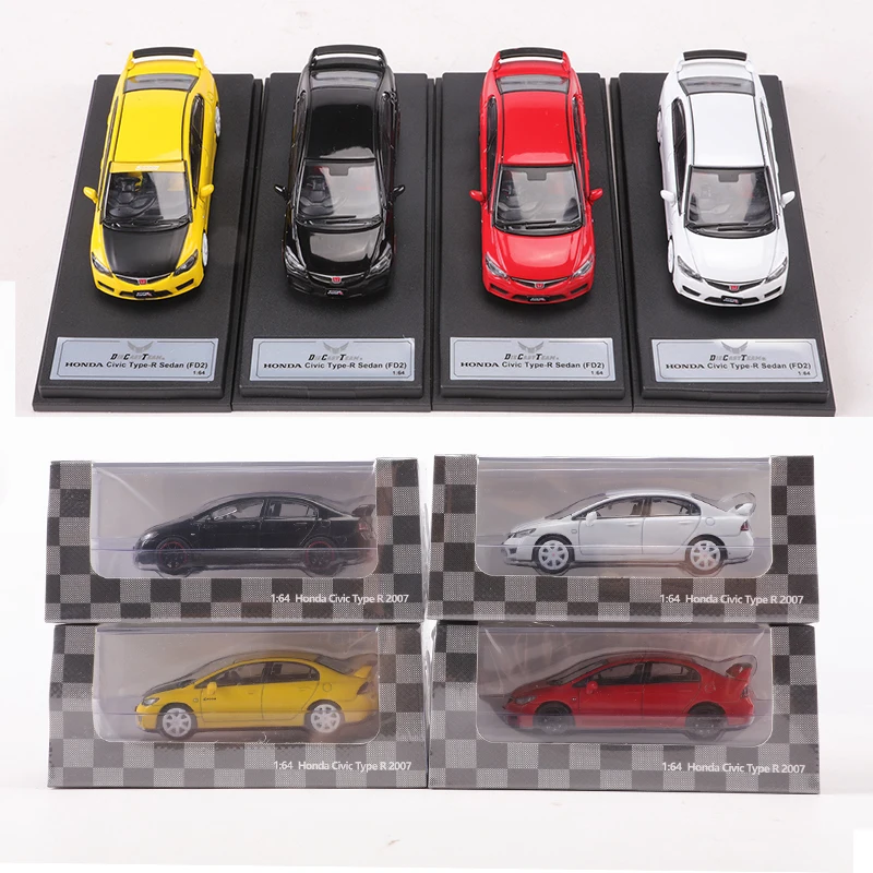 DCT 1:64  Civic Type-R Sedan(FD2) Alloy Model Car 6