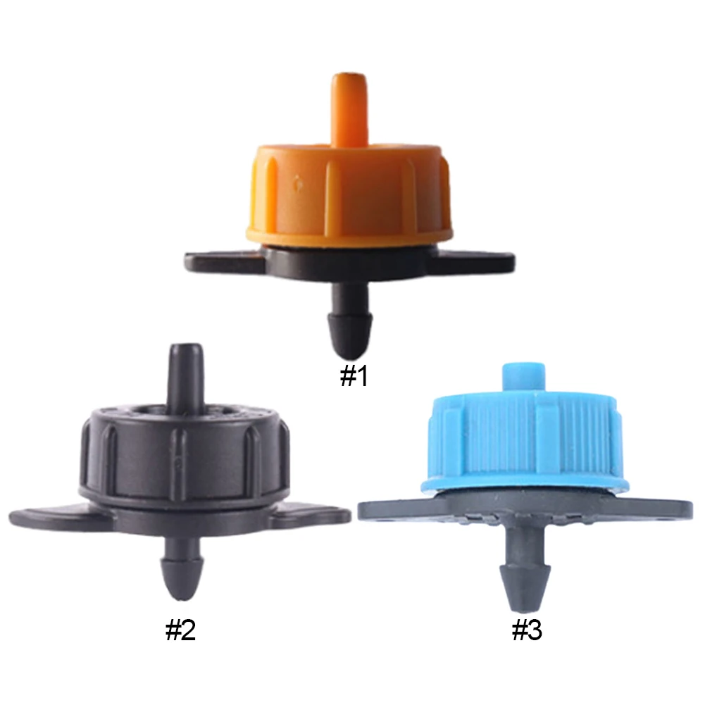 Adjustable Drippers Micro Connectors 2L/4L/8L Drip Irrigation Emitters Garden Irrigation System 100pcs