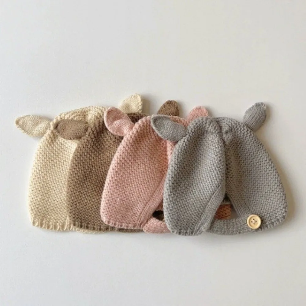 Polyester Knitted Beanie Hat for Kids Baby Boy Girl