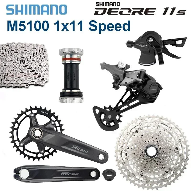 SHIMANO-DEORE-M5100-11S-Groupset-Shifter-RD-M5100-Rear-Derailleur-CS ...