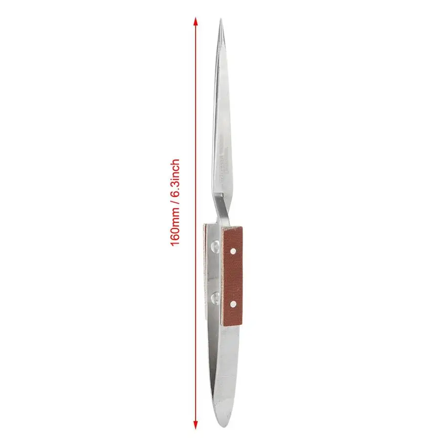 Pro Jewelry Soldering Tweezers Straight Curved/Straight Tip Selflock Welding Tweezer Locking Tweezer Jewelry Making Craft soldering tweezers tweezer tool