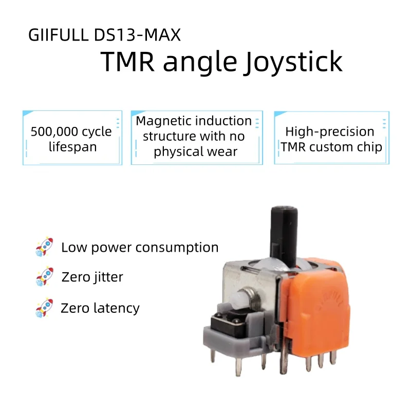 2/10 個 GINFULL DS13 MAX TMR 電磁ジョイスティック PS5 ゲームパッド