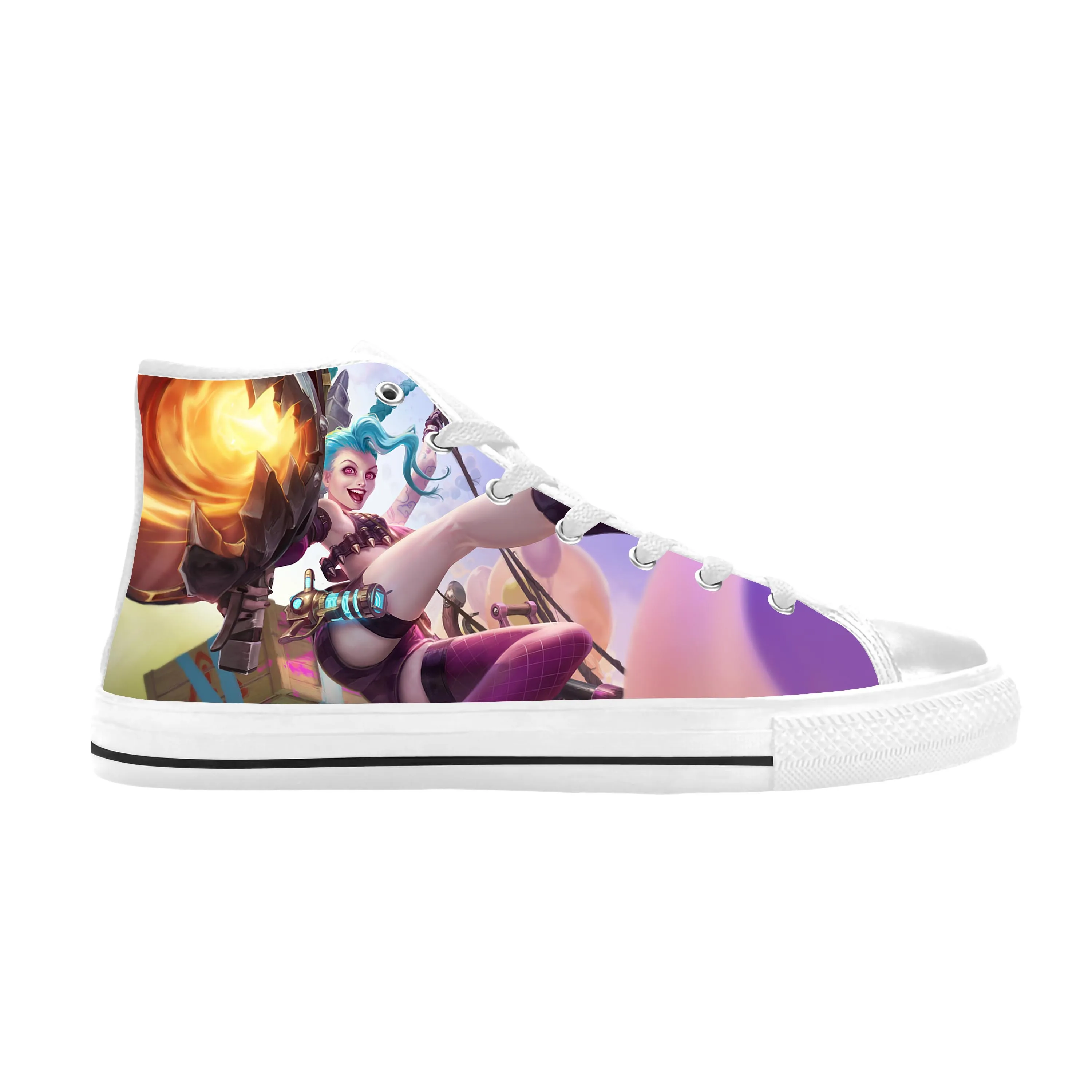 

Jinx Arcane League of Legends Lol Game Anime Cute Casual Cloth Shoes High Top Comfortable Breathable 3D Print Men Women Sneakers