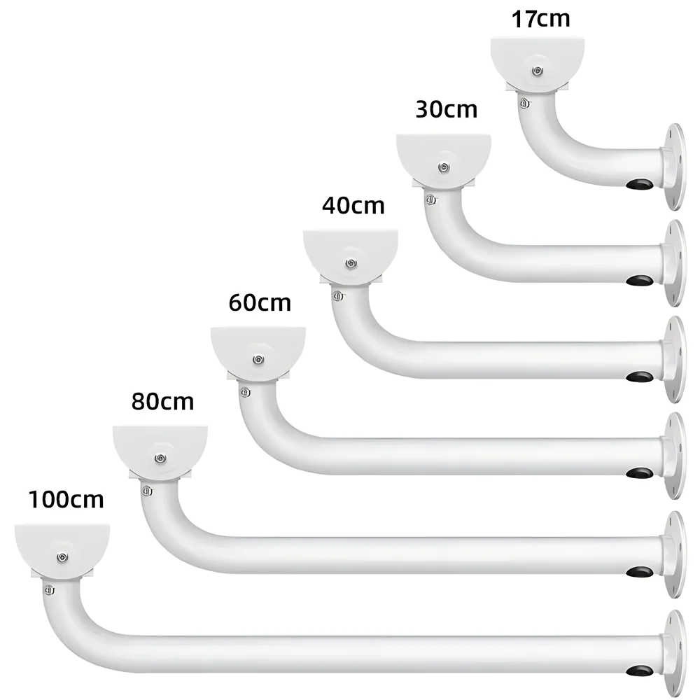 L Type Aluminum Alloy Long Arm Bracket Extended Surveillance CCTV Camera Wall Mount Bracket Universal Bullet Camera Holder Stand