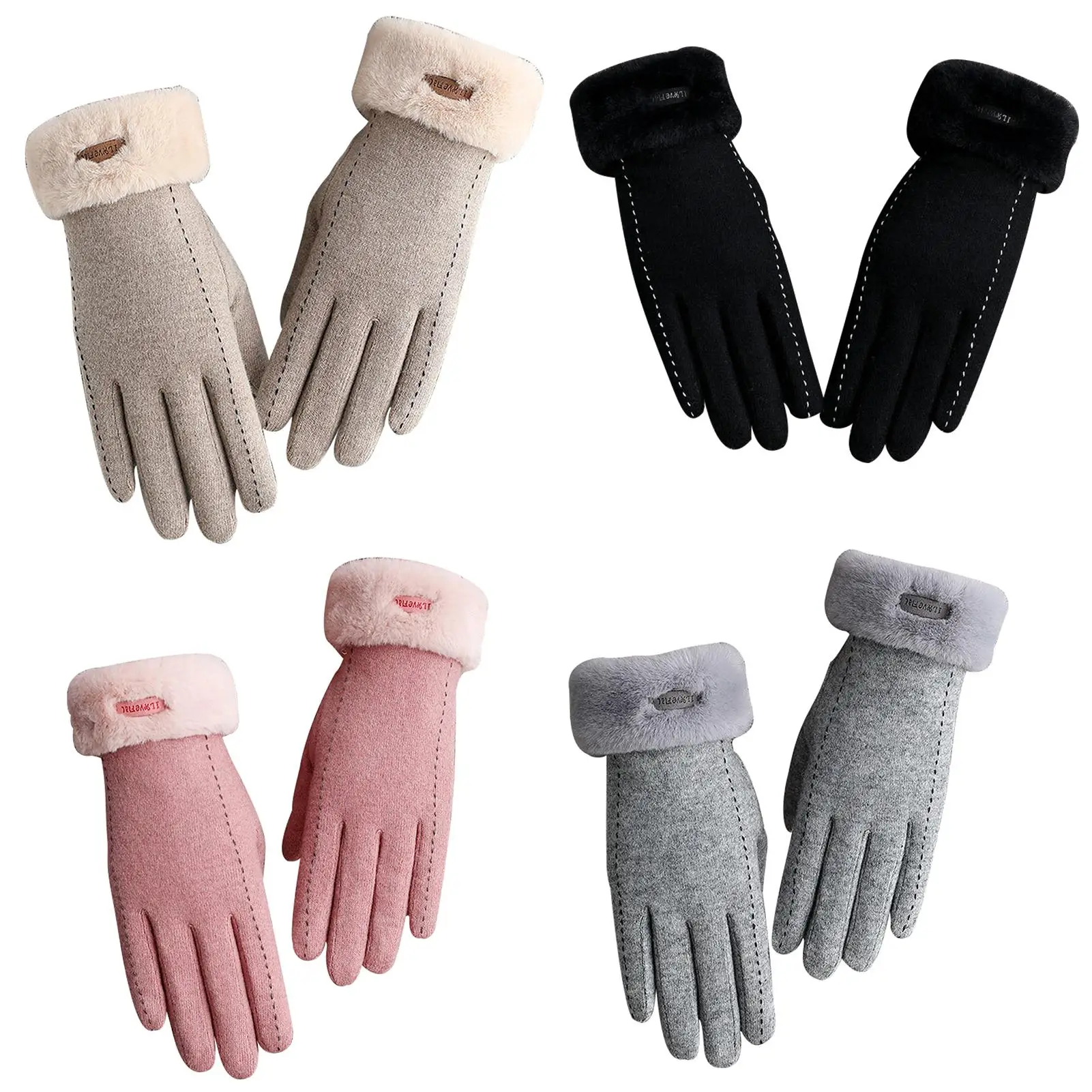Tanio Kaszmirowe rękawiczki zimowe damskie Toasty ciepłe pluszowe sklep